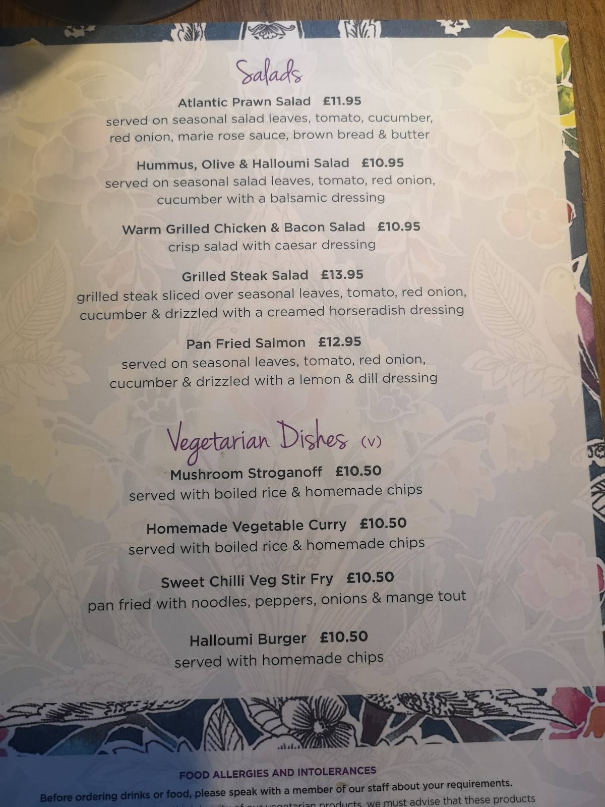 Menu at Rising Moon pub & bar, Hyde