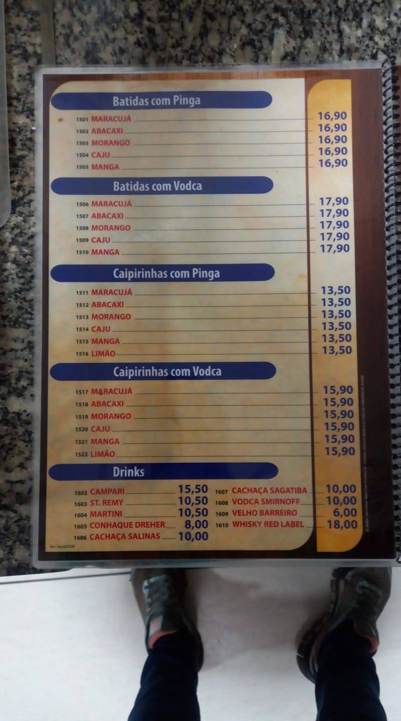 Risonho Lanches cardápio