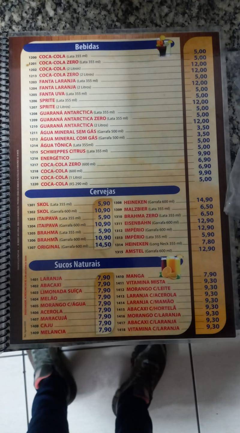 Risonho Lanches cardápio