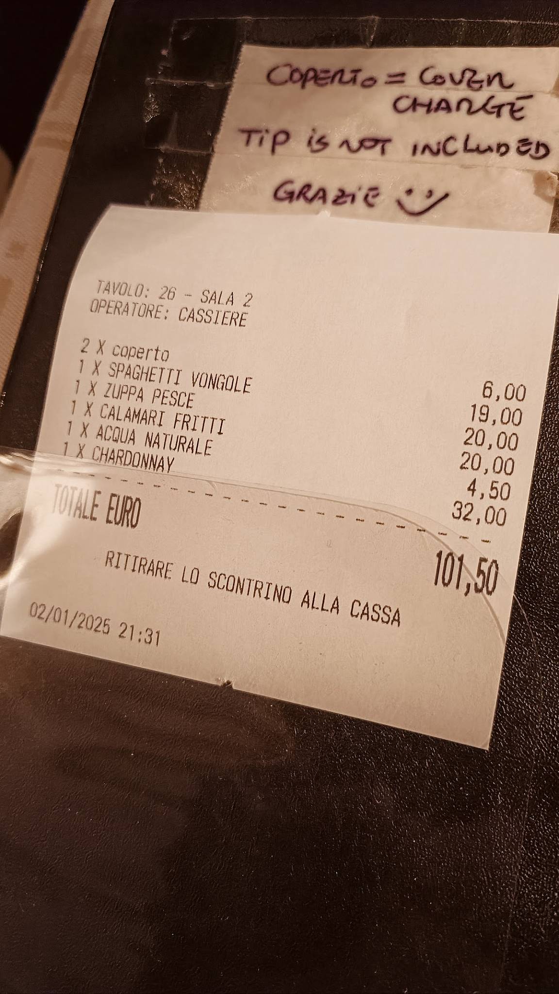 Menu di Ristorante Al56zeroOtto 