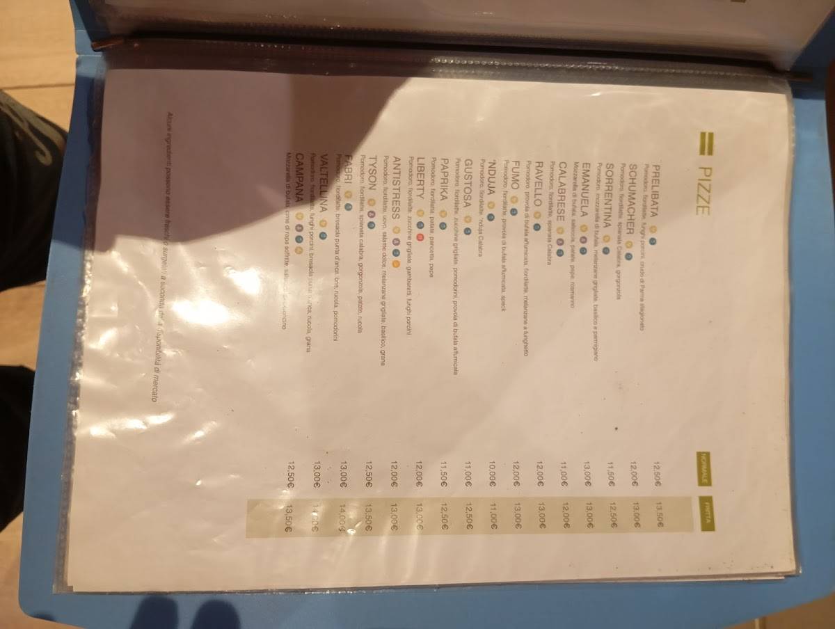 Menu di Anima 