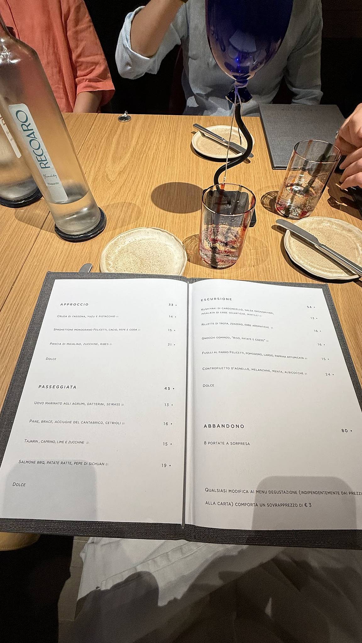 Menu di Ristorante Between 