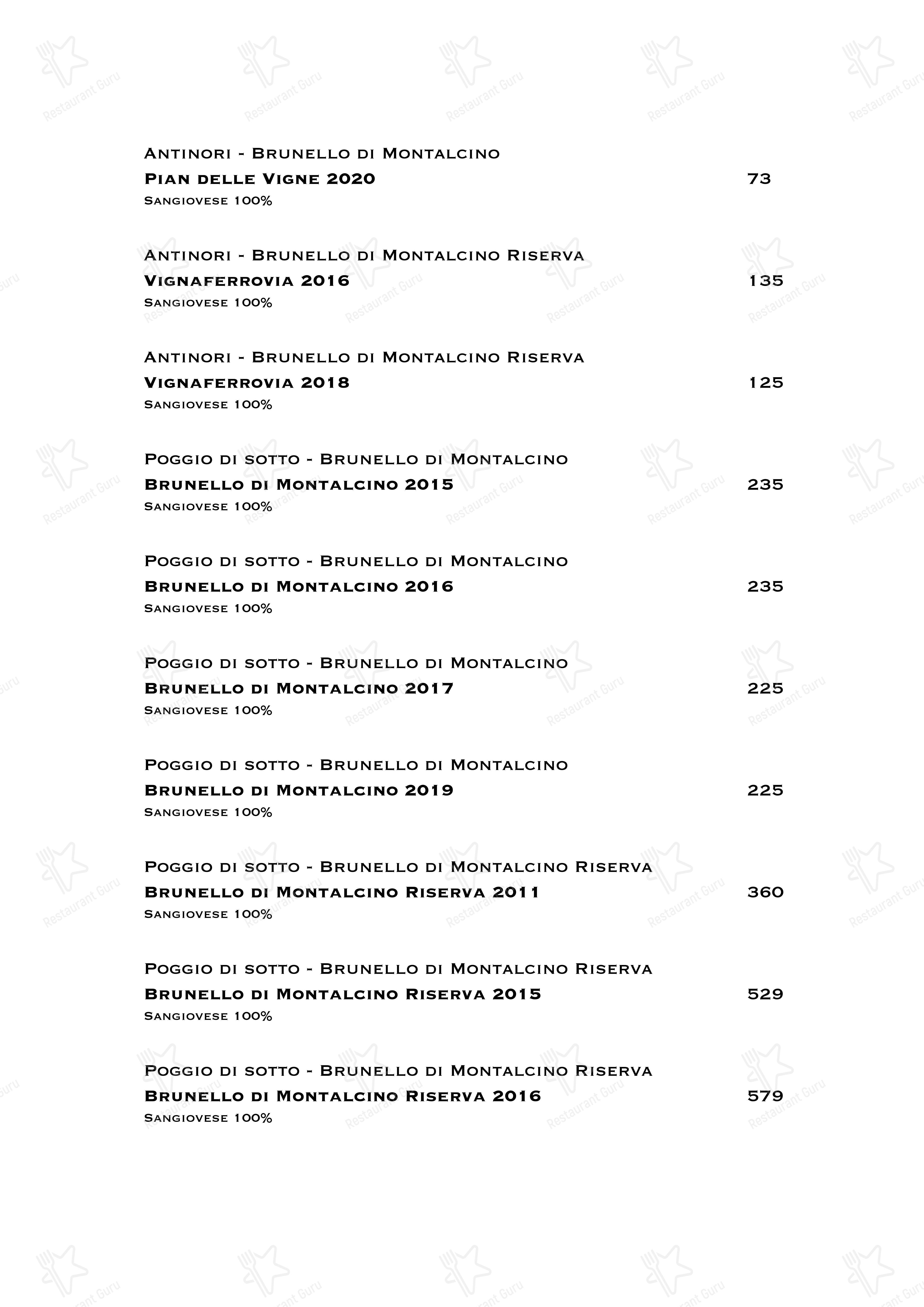 Ristorante Boccon DiVino in Gallarate - Dinner Menu