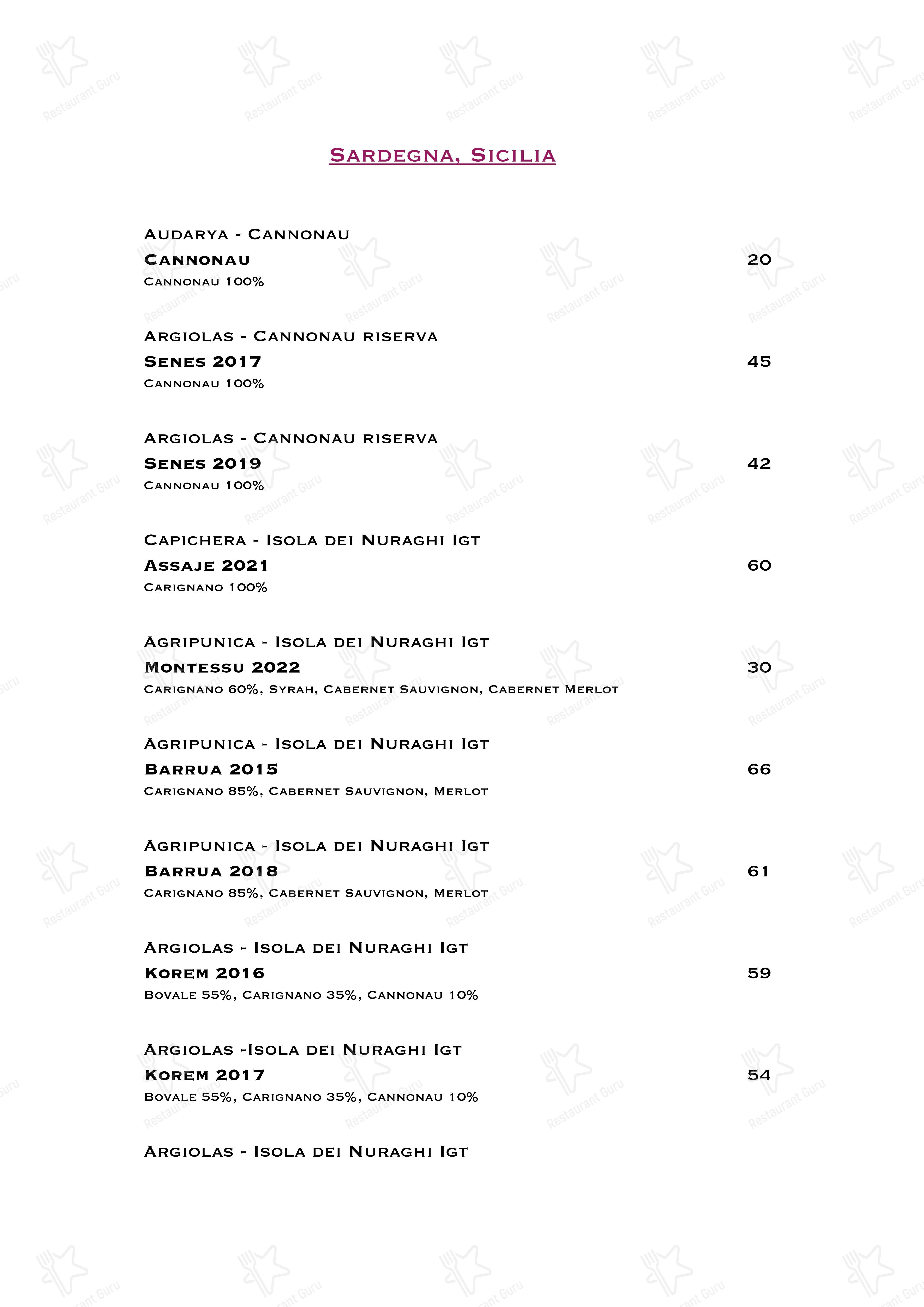 Ristorante Boccon DiVino in Gallarate - Group Booking Menu