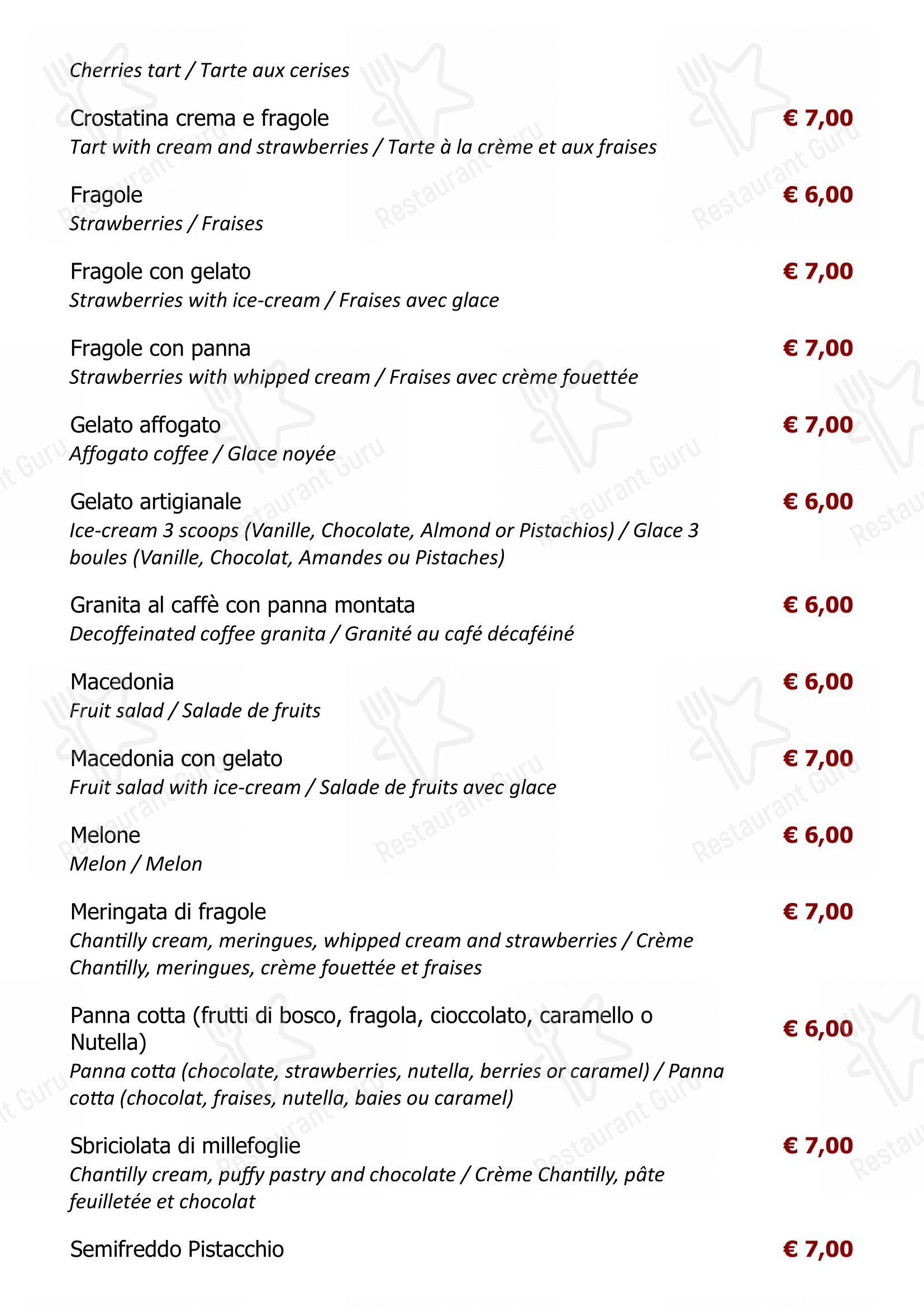 Ristorante Capperi! in Roma - Menu