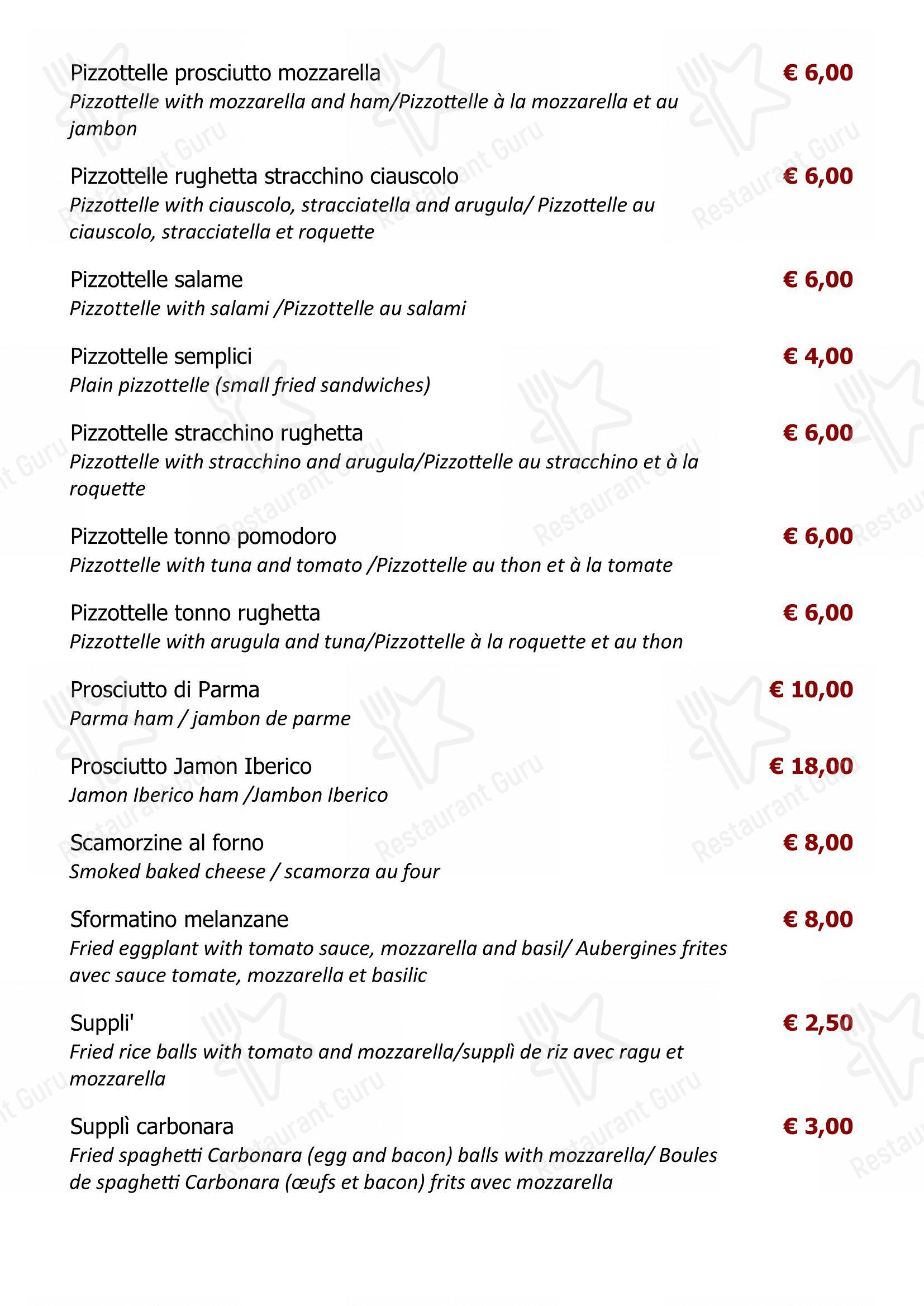 Menu di Ristorante Capperi! - Menu