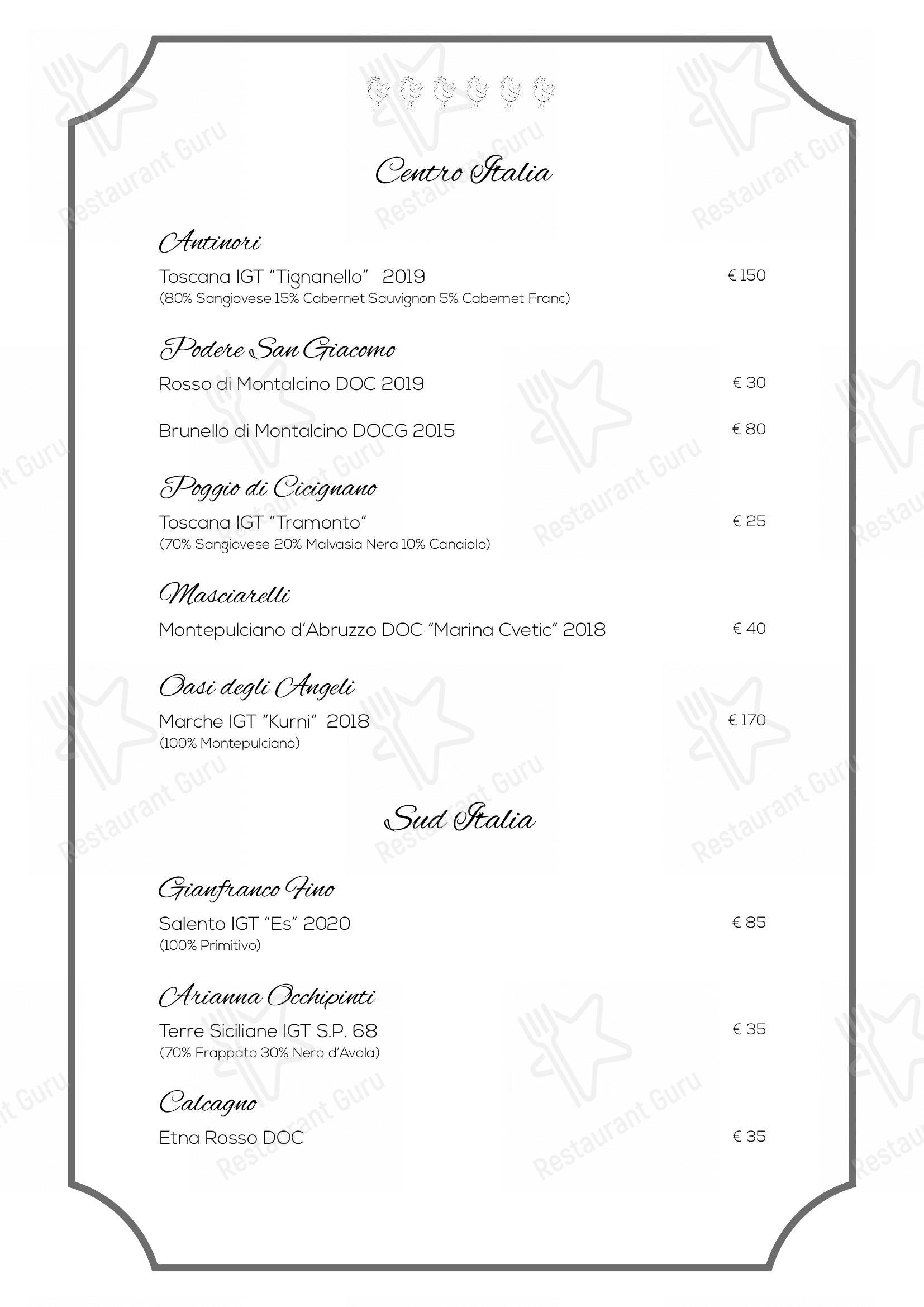 Menu per Casa Galloni 1669 ristorante