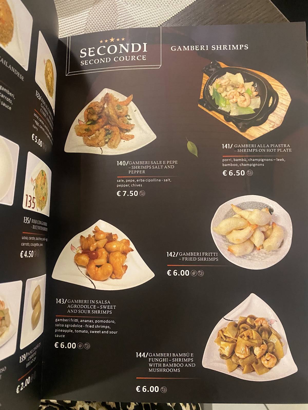 Menu di Ristorante Cinese Giapponese Hasu 