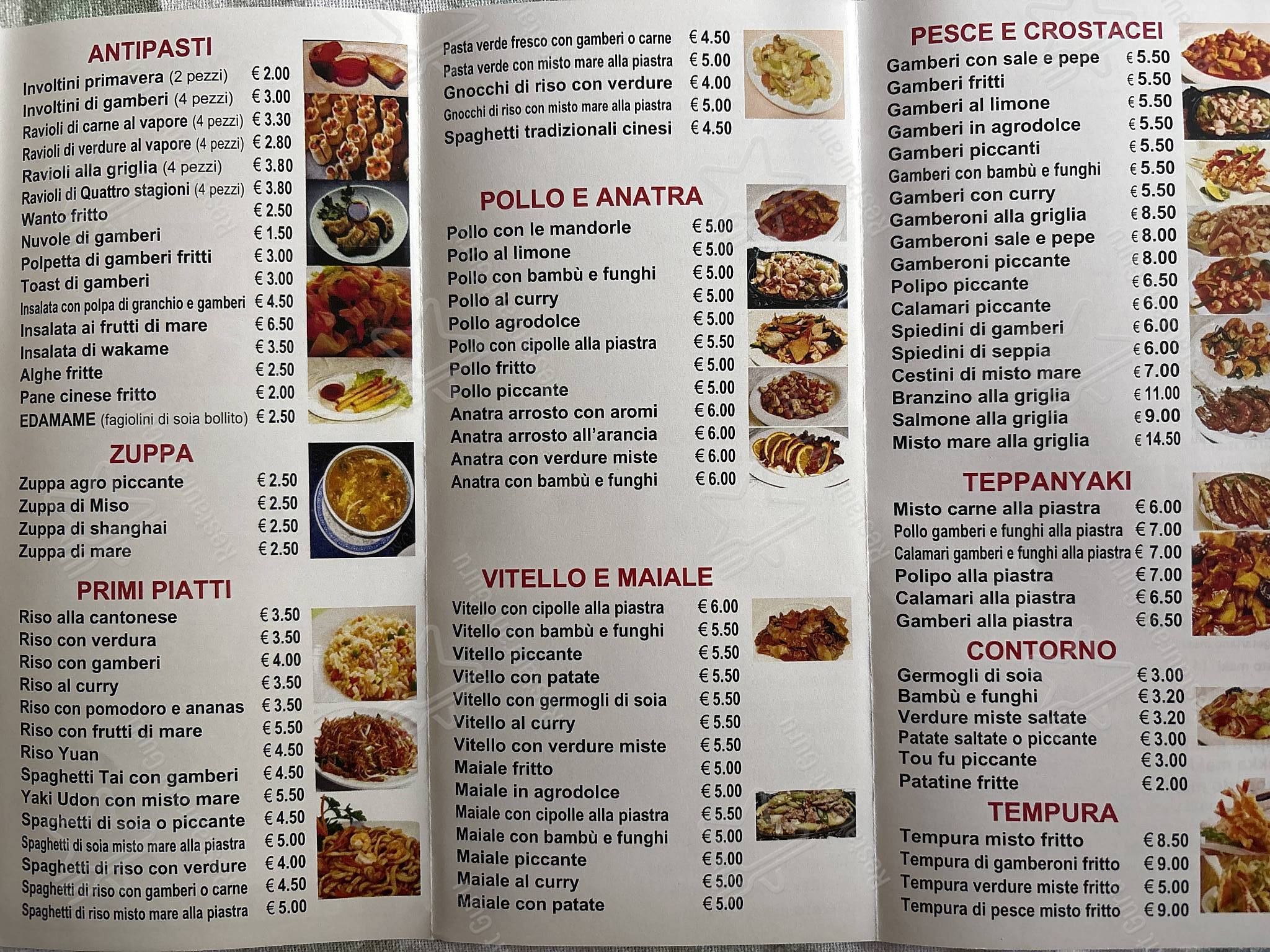 Guarda il menu di Ristorante Cinese Yuan