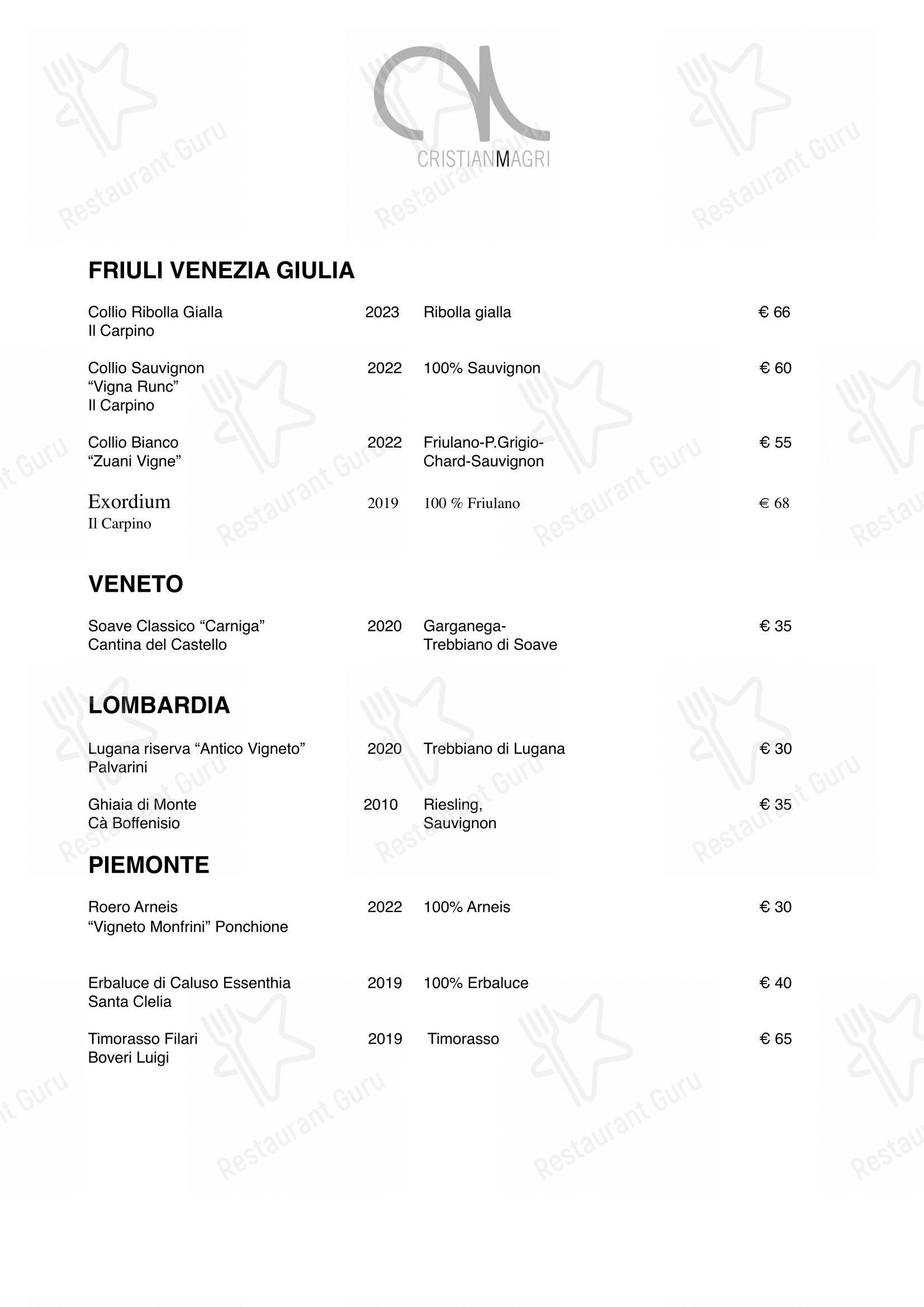 菜单 per Ristorante Cristian Magri in Settimo Milanese