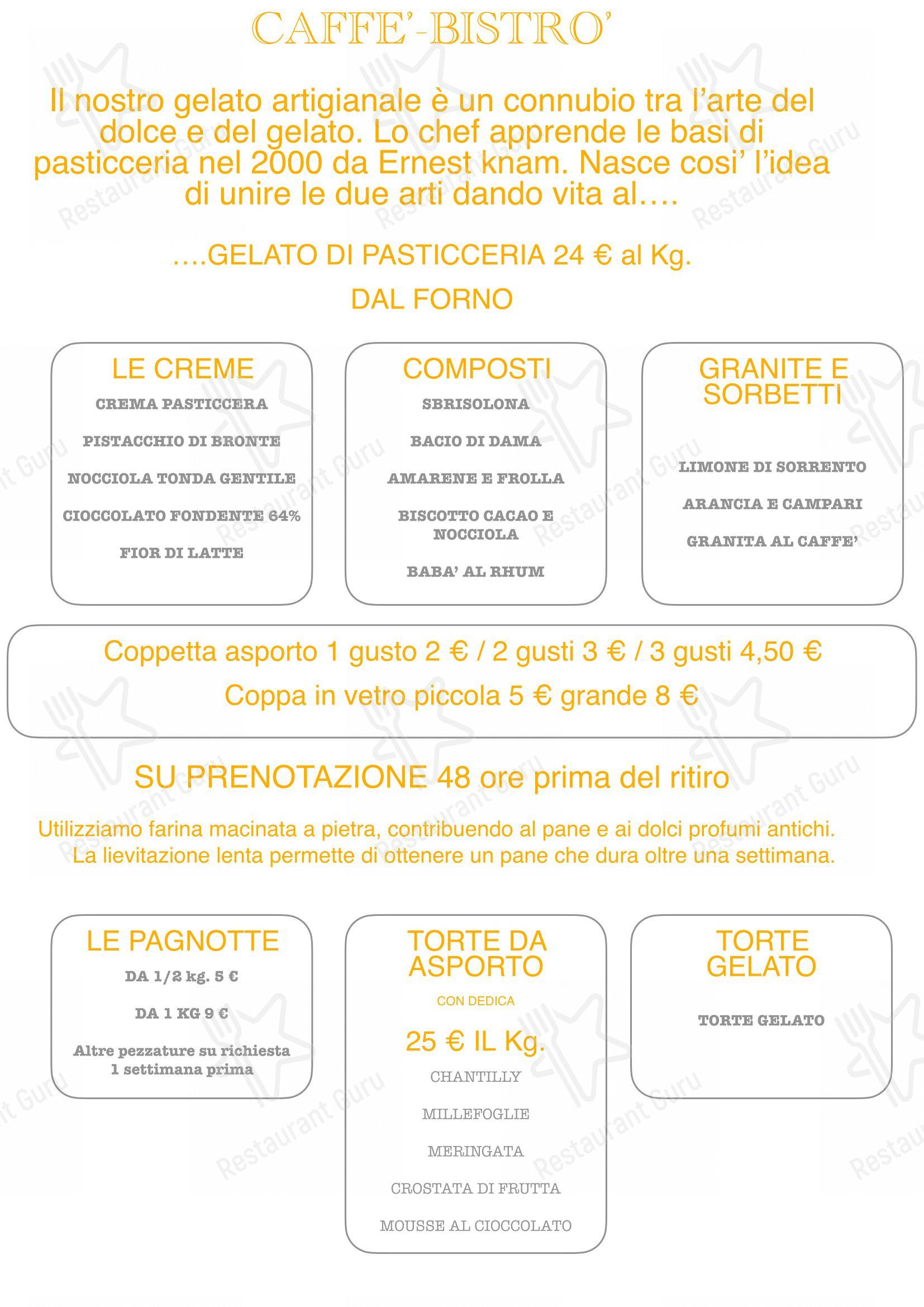 Основное меню per Ristorante Cristian Magri in Settimo Milanese