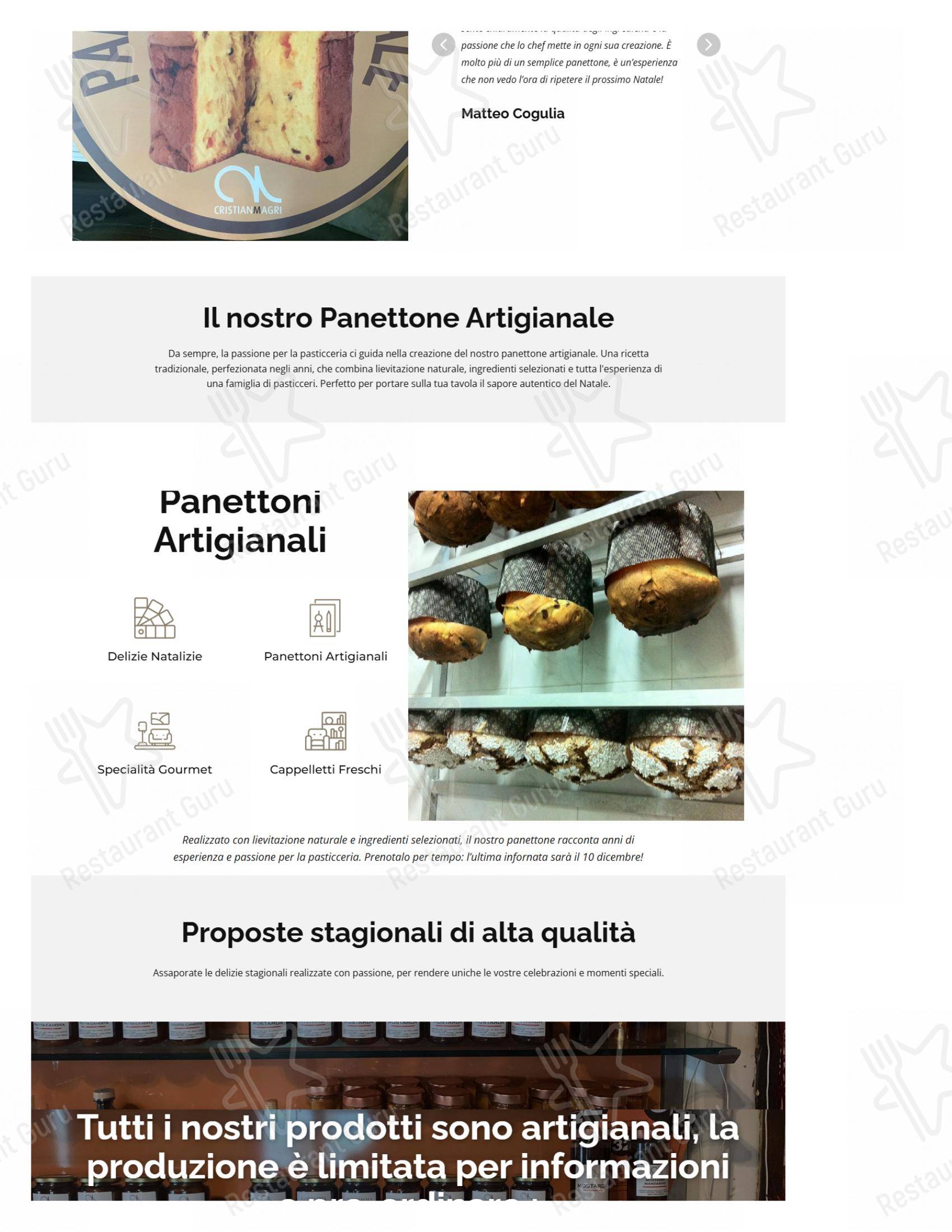Menu di Ristorante Cristian Magri - Menu