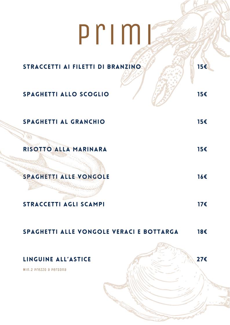 Menu di Ristorante Da Settimo 