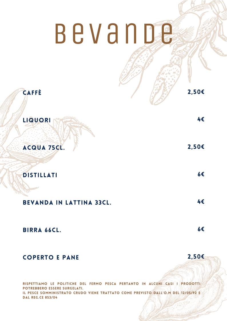 Menu di Ristorante Da Settimo 
