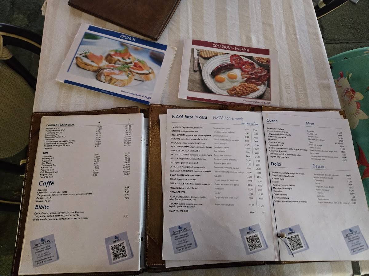 Menu di Ristorante Florida Venezia 
