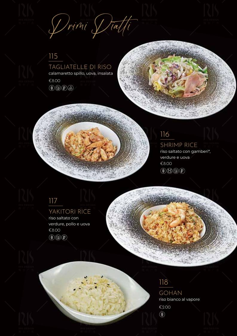 Menu di Ristorante Giapponese Hanami Parma 