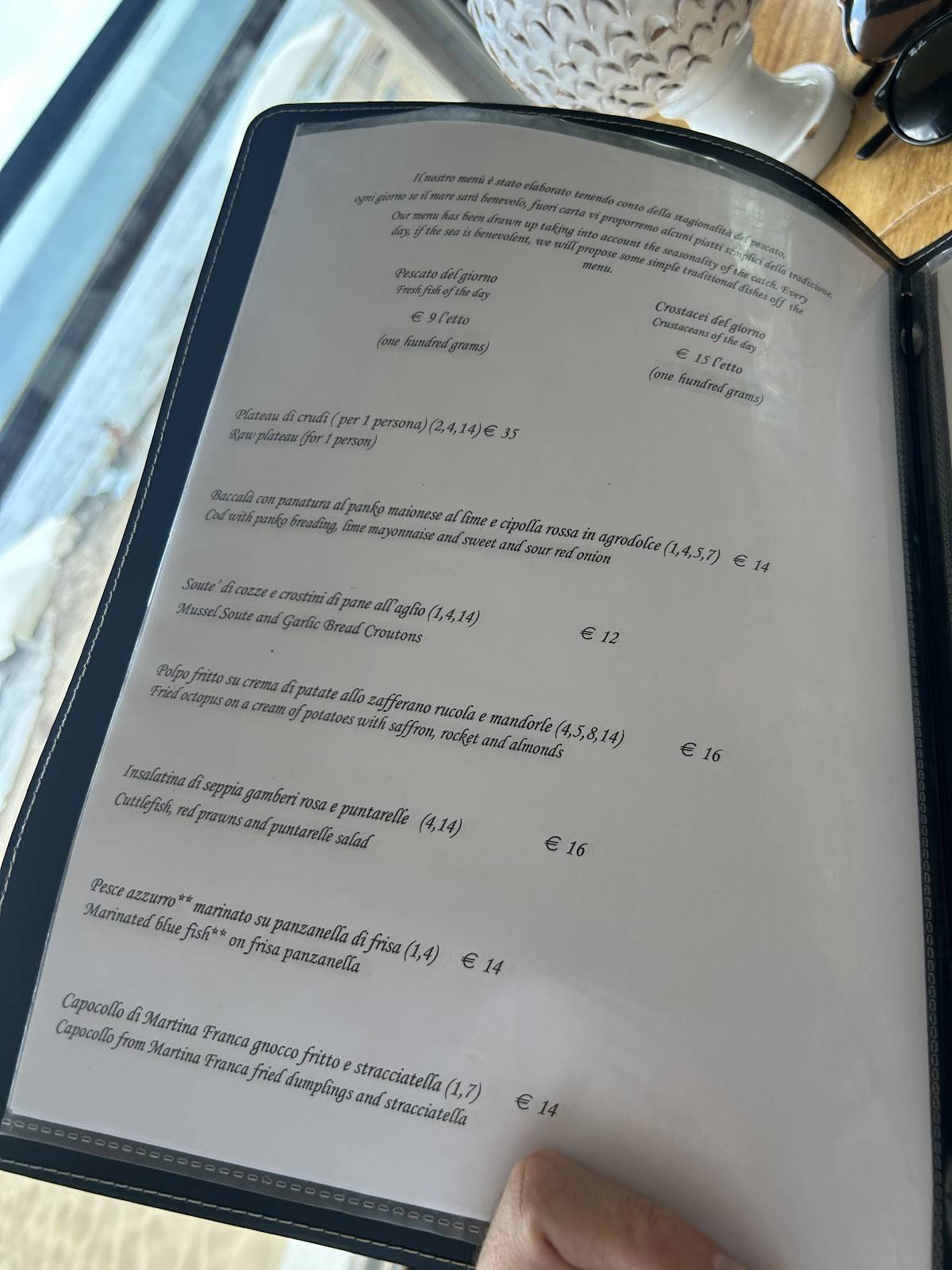 Menu di Ristorante La Cozza...pizzeria cafe...dal 1960 