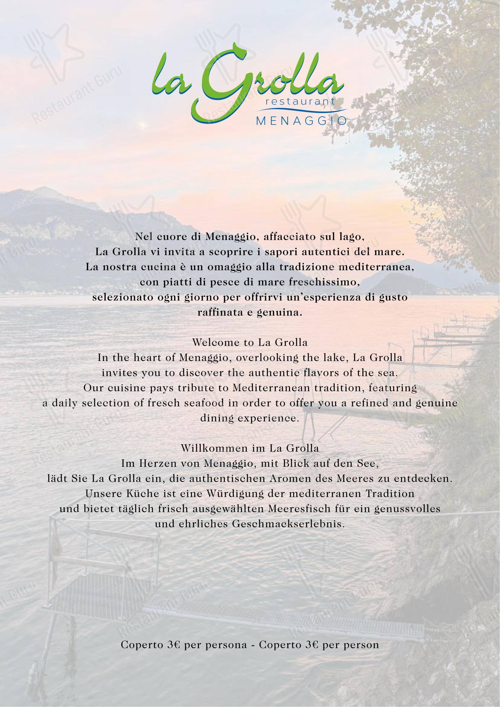 Menu per Ristorante La Grolla Menaggio ristorante
