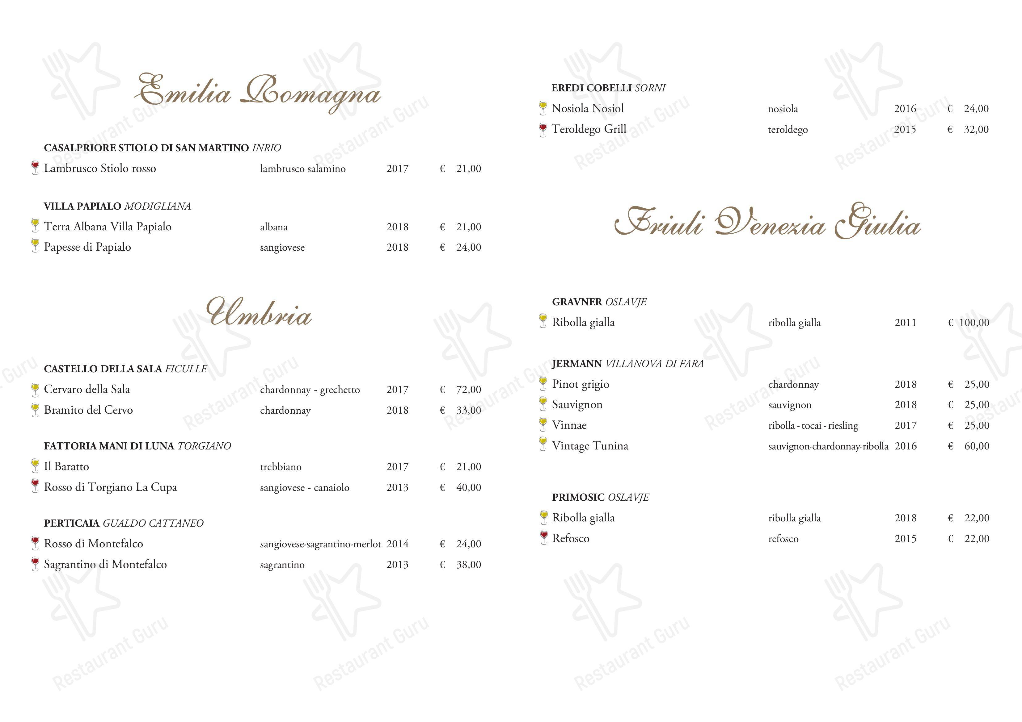 Menu bar per Ristorante La Rotonda Jesi ristorante