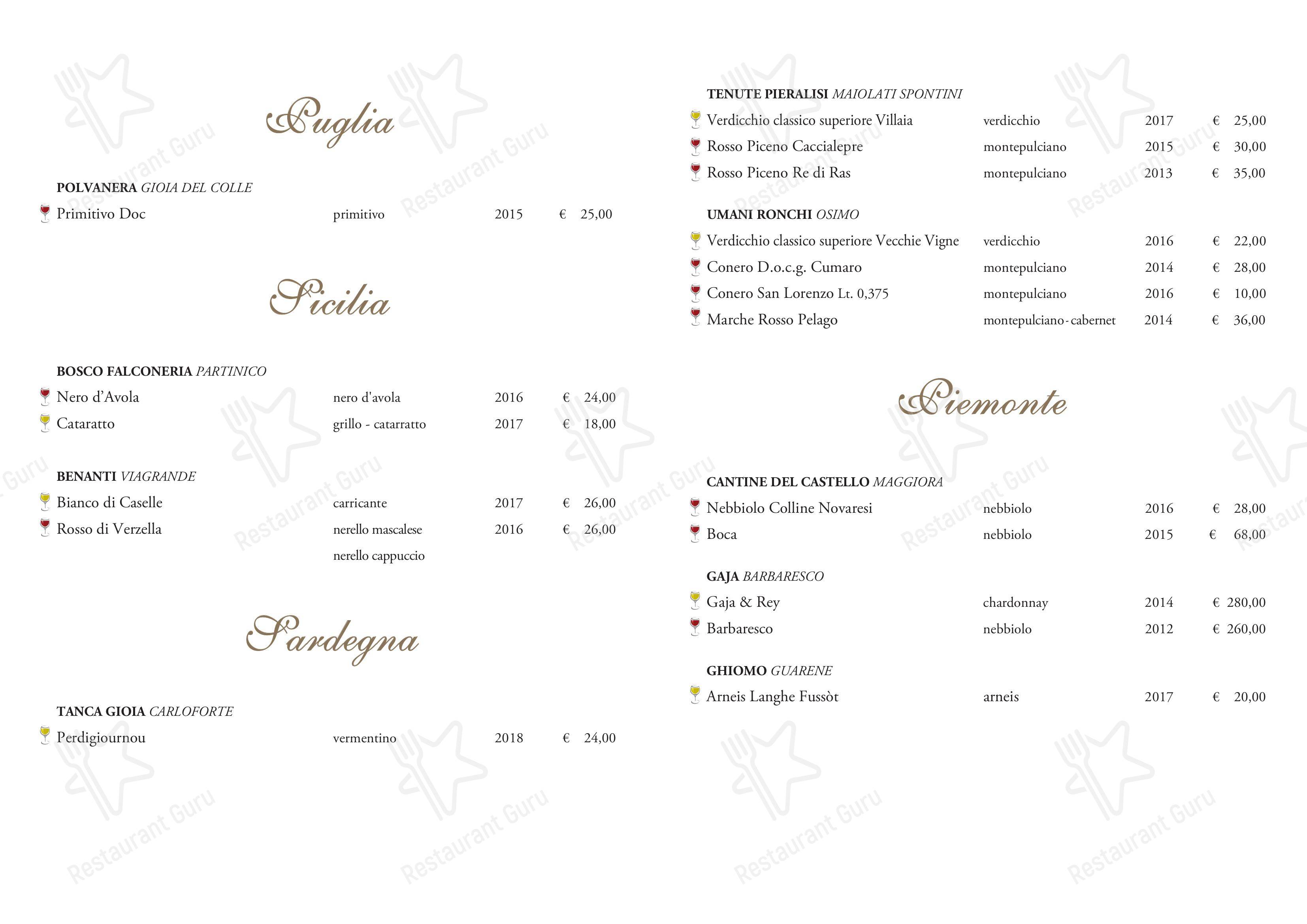 Menu bar per Ristorante La Rotonda Jesi ristorante