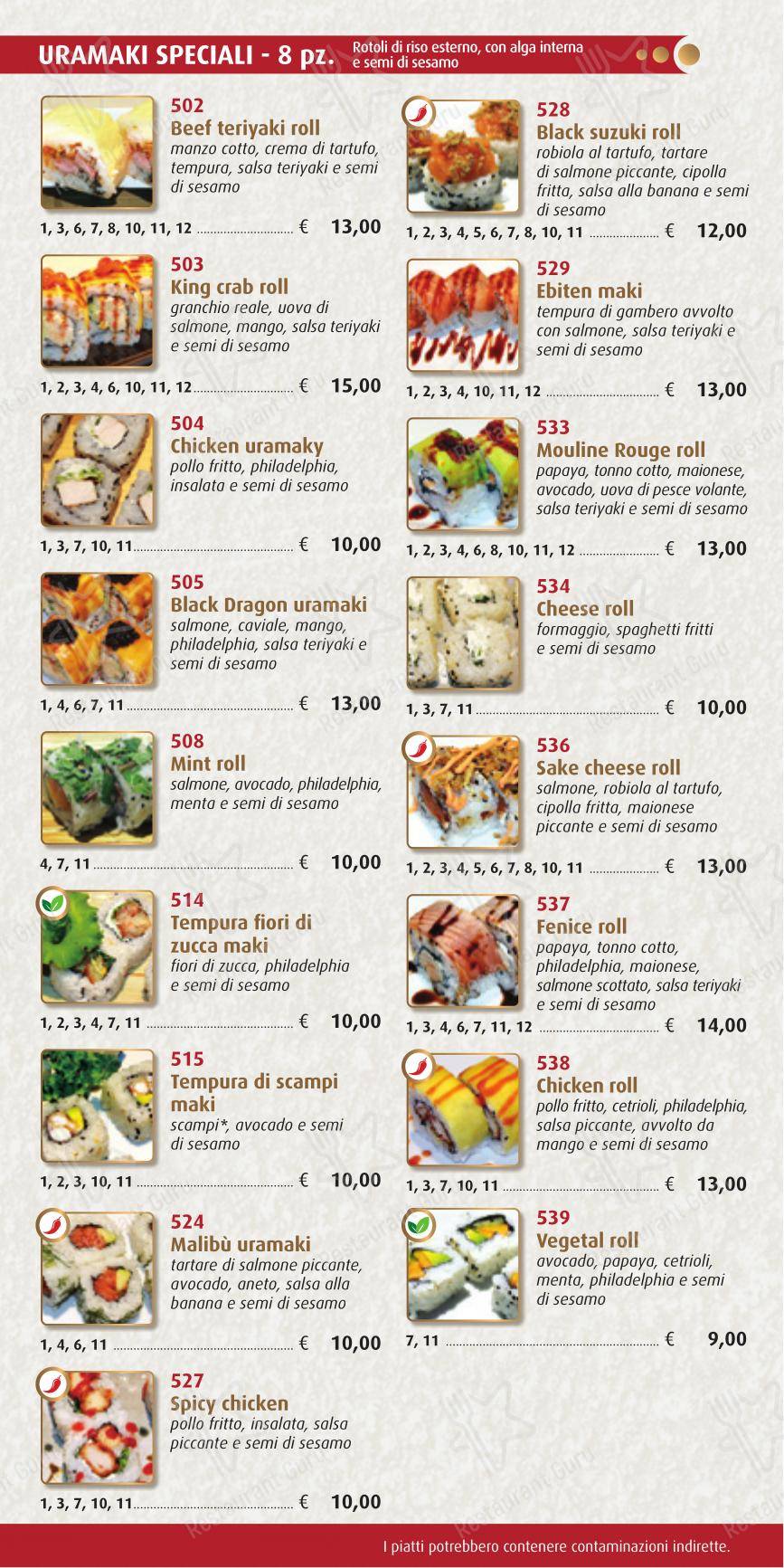 Ristorante Lotus in Rozzano - Menu