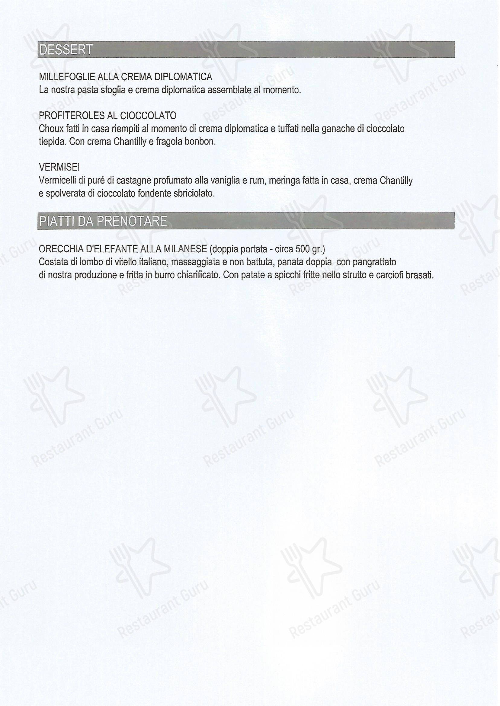 Menu per Ristorante Mary + Co ristorante