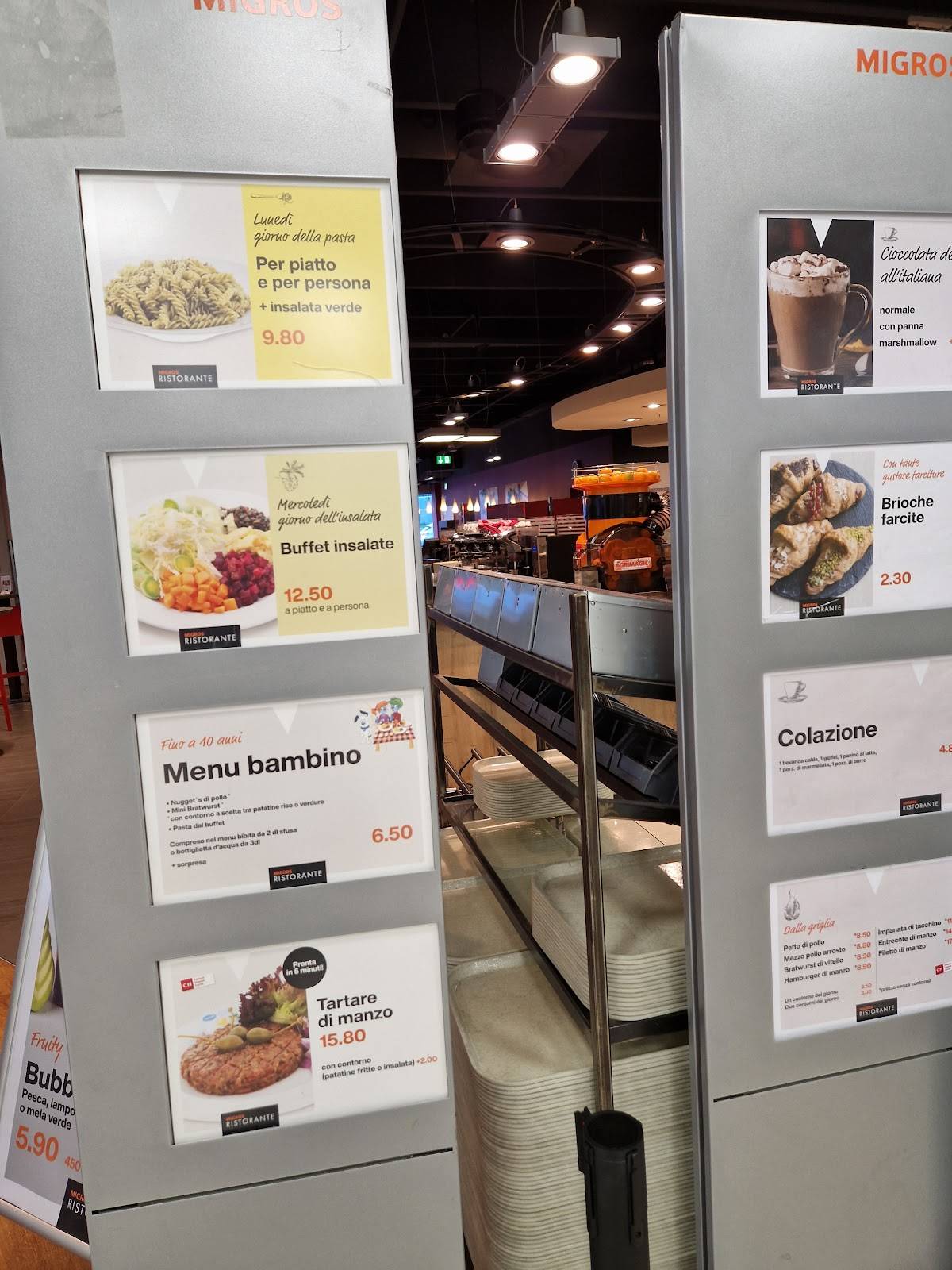 Menu di Migros Ristorante - Grancia - Ristorante 