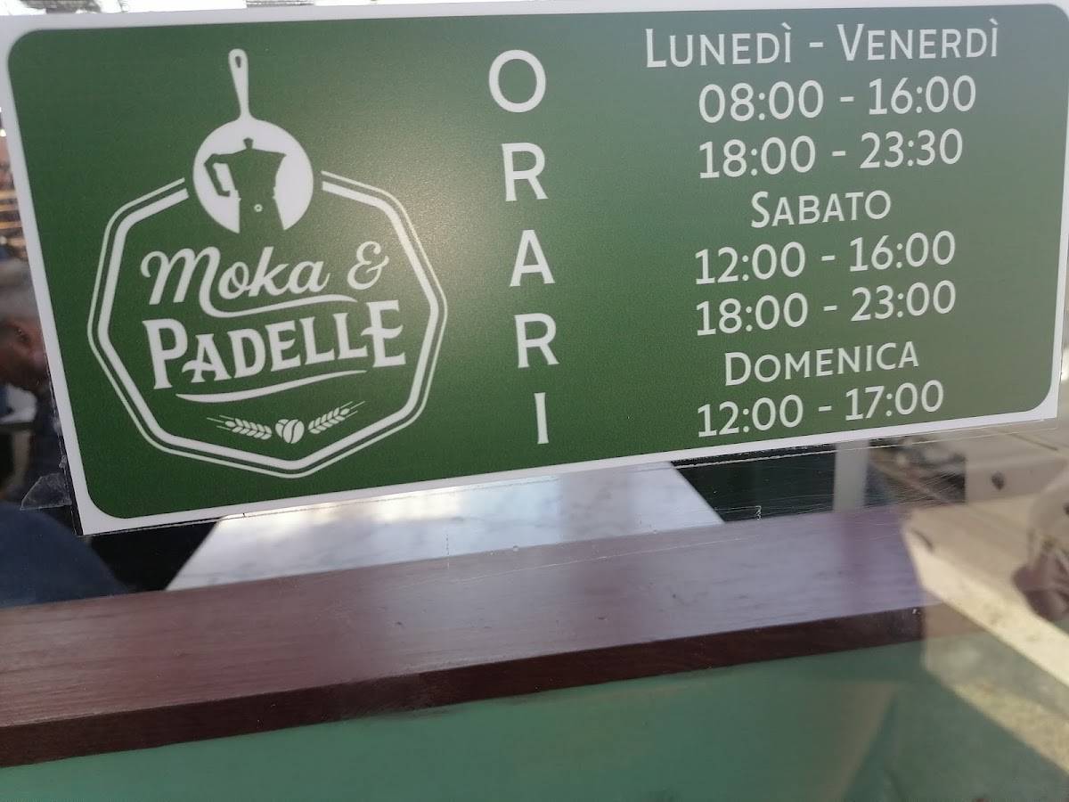 Menu di Ristorante Moka e Padelle 