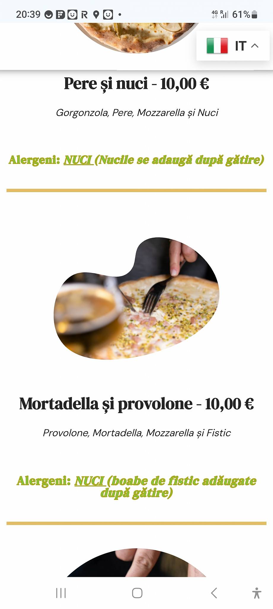 Menu di Ristorante Pizzeria Al Raffaello anche GlutenFree 