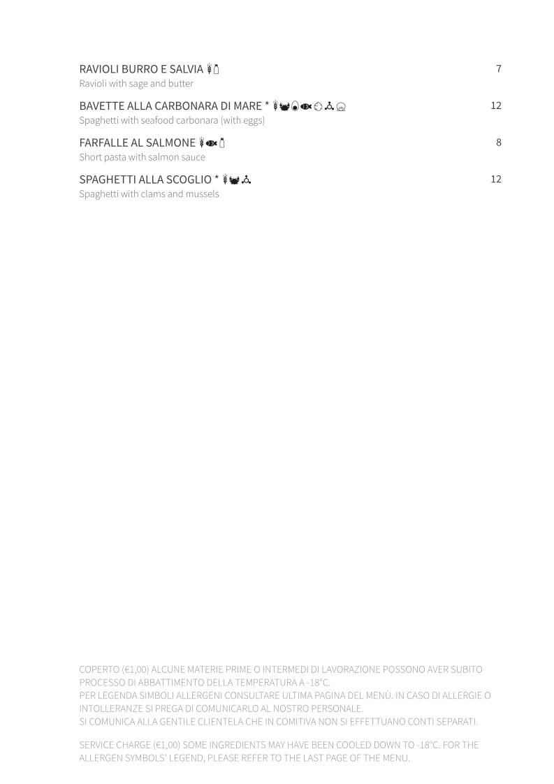 Menu di Ristorante Pizzeria Da Pinzo 