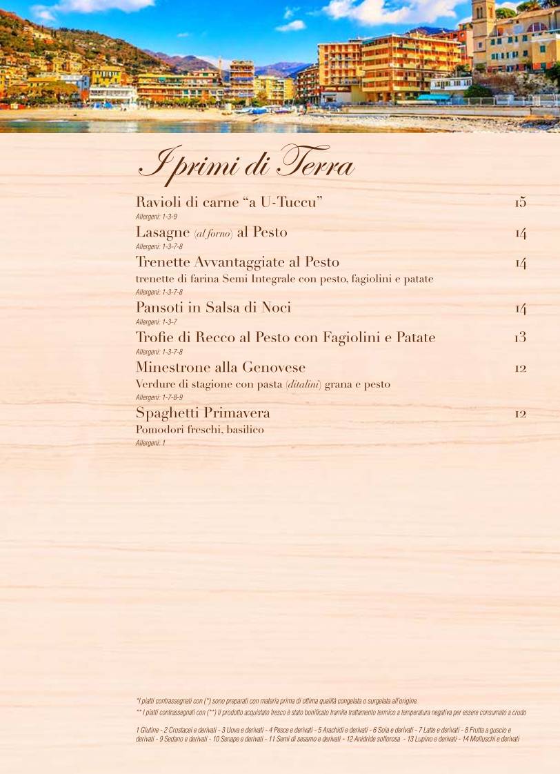 Menu di Pizzeria del Ponte 