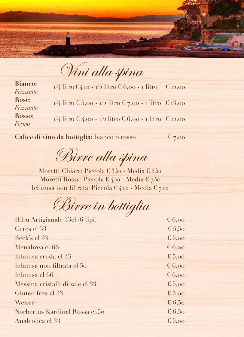 Menu di Pizzeria del Ponte 