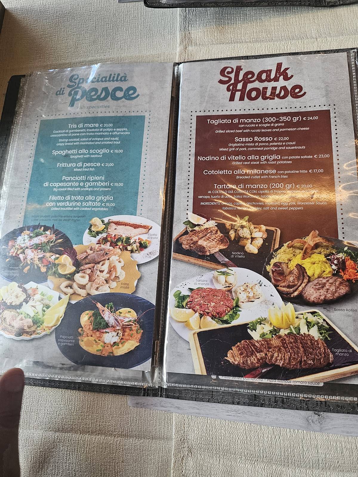 Menu di Ristorante Pizzeria Dolomiti 