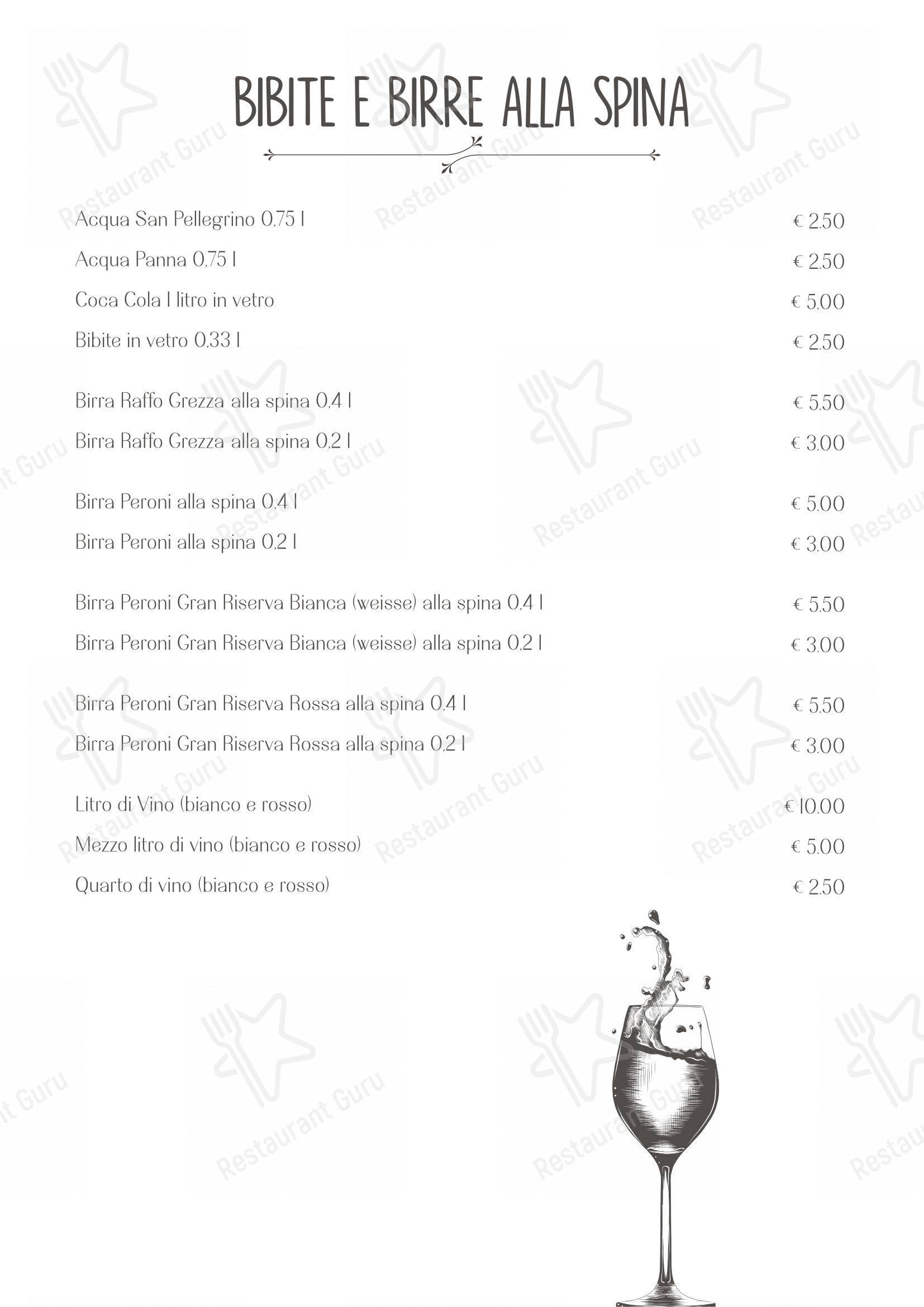 Menu bar per Ristorante Pizzeria al Portico in Cremona
