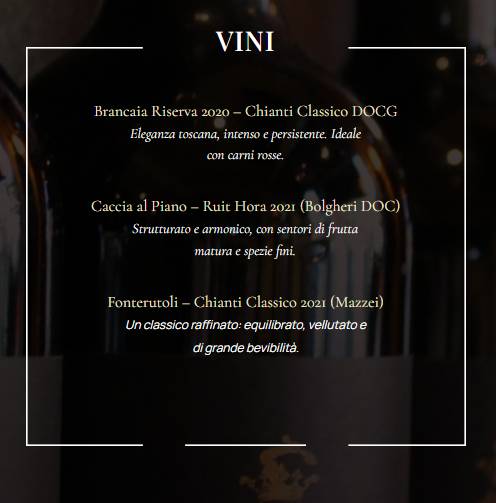 Menu di Ristorante Rembrandt 