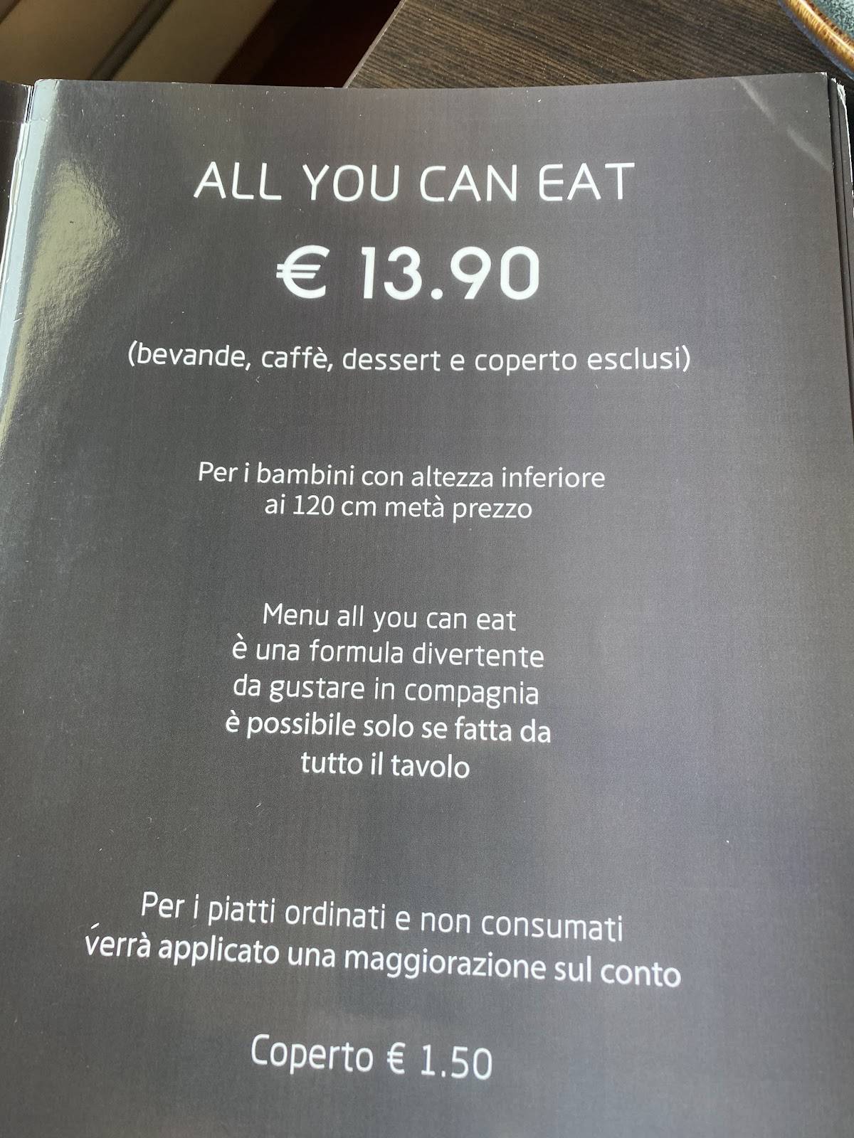 Menu di Ristorante Sakana 
