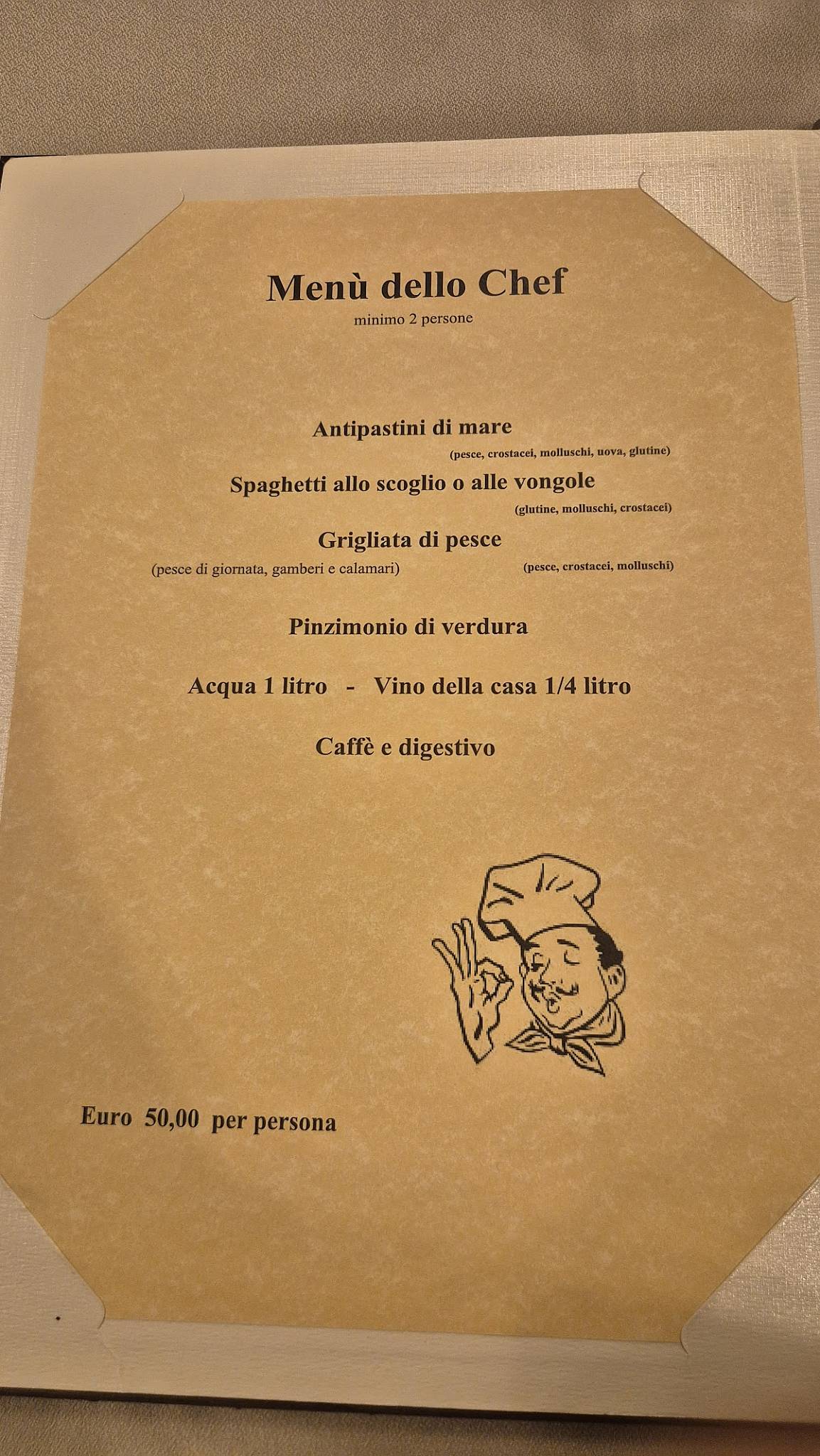 Menu di Ristorante Valentina 