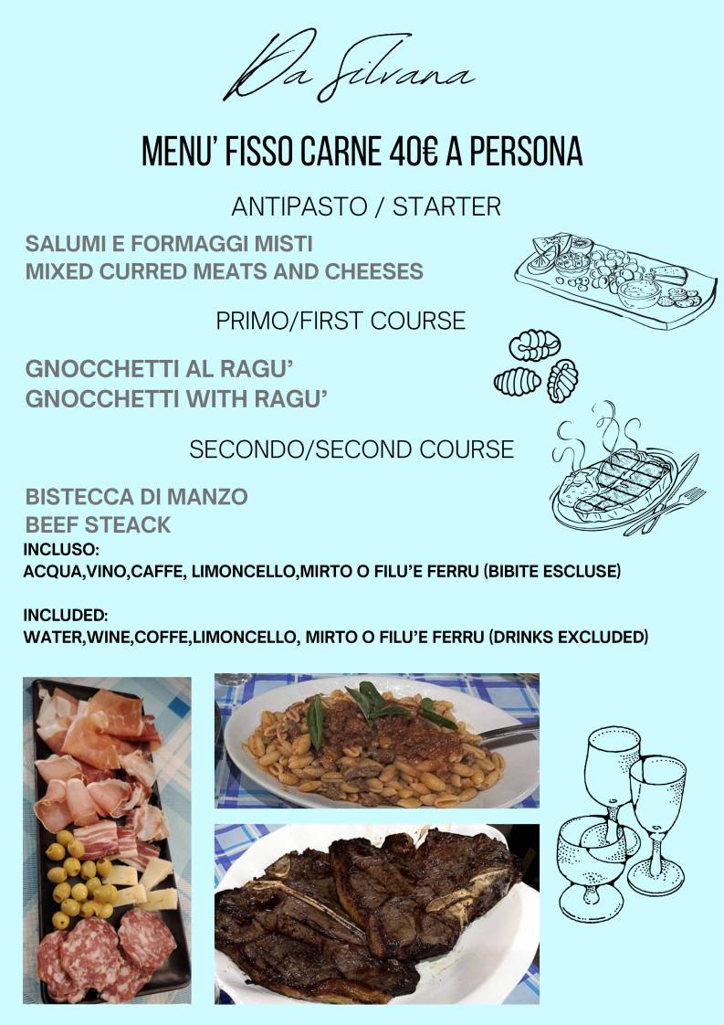 Menu di Ristorante (da) Silvana 
