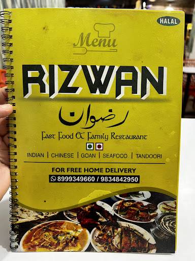 Rizwan family Restaurant menu