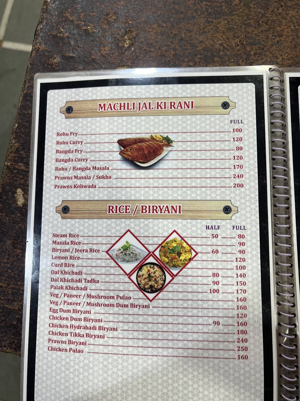 Rk'S Kitchen menu