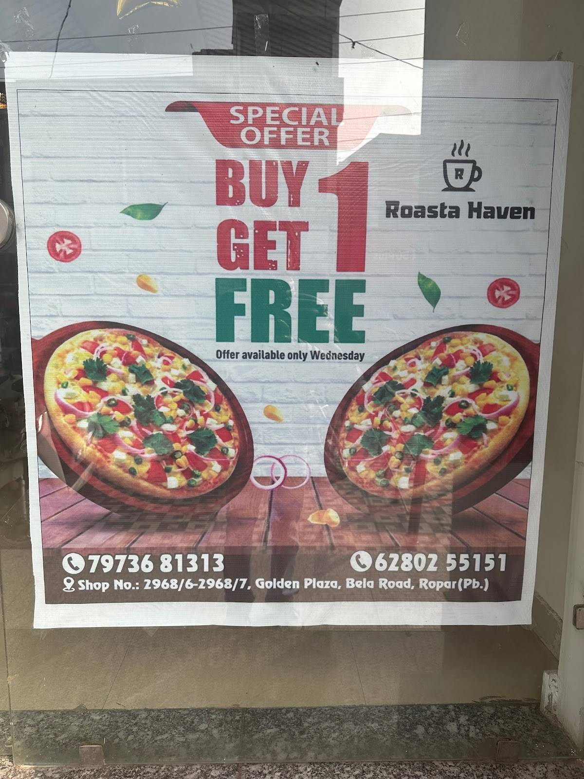 RROASTA HAVEN THE BEST CAFE menu