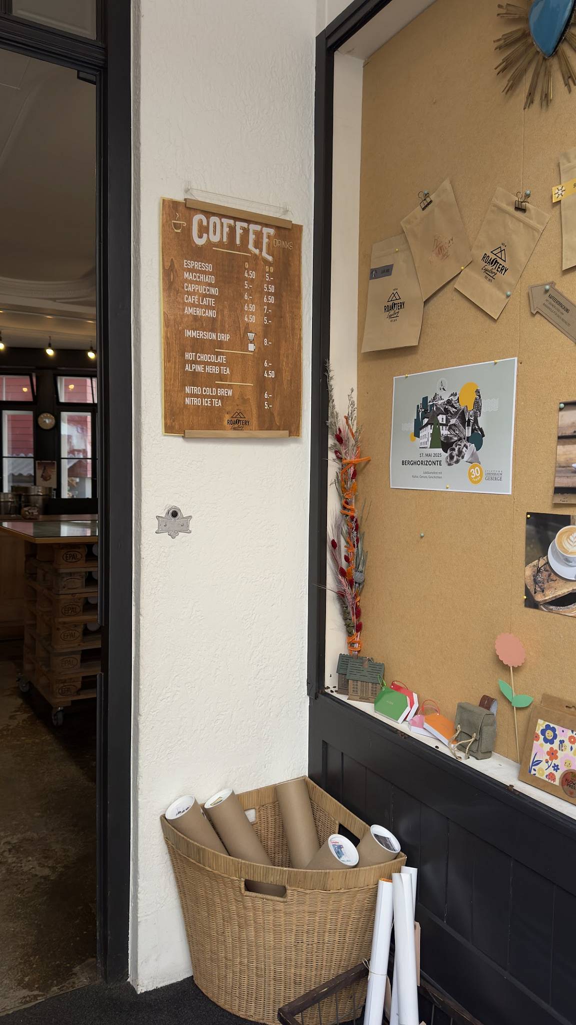 Menu di Roastery Engelberg 