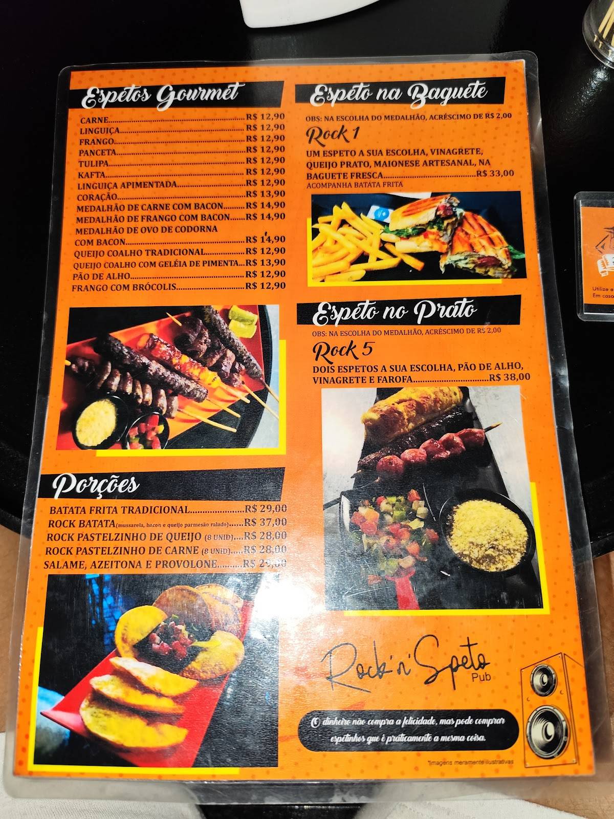 Rock 'n’ Speto cardápio