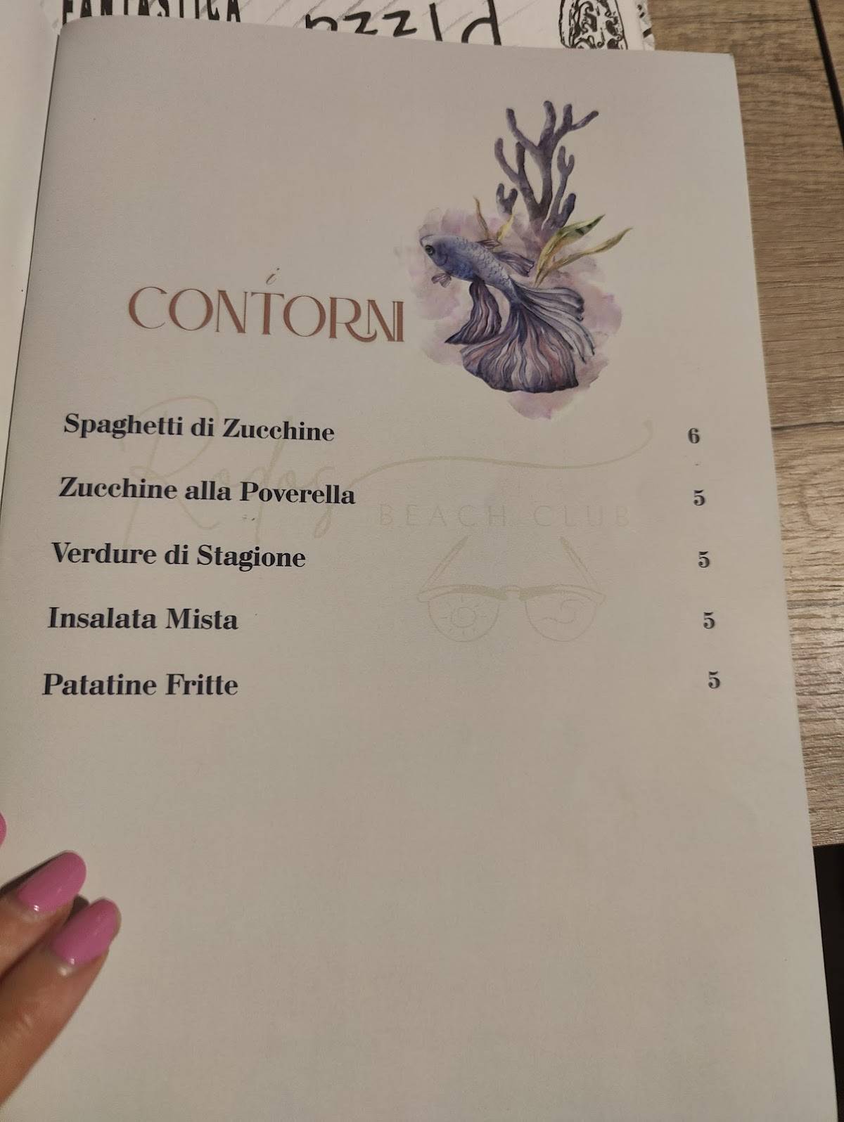 Menu di Rodos 