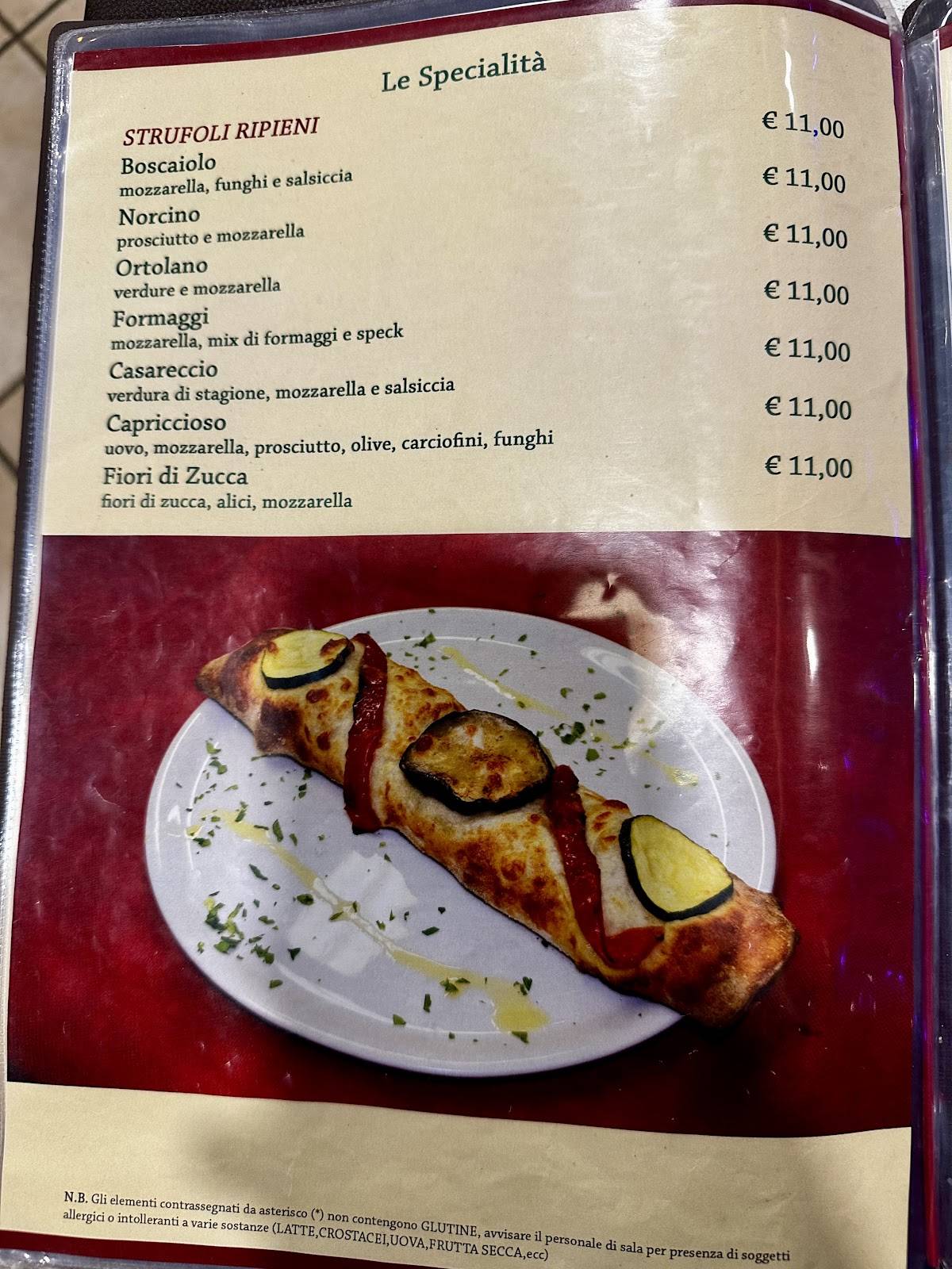 Menu di Il Brigantino 