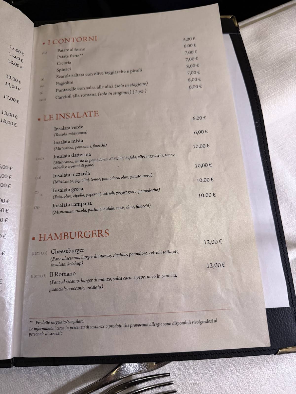 Menu di Il Datterino Giallo 
