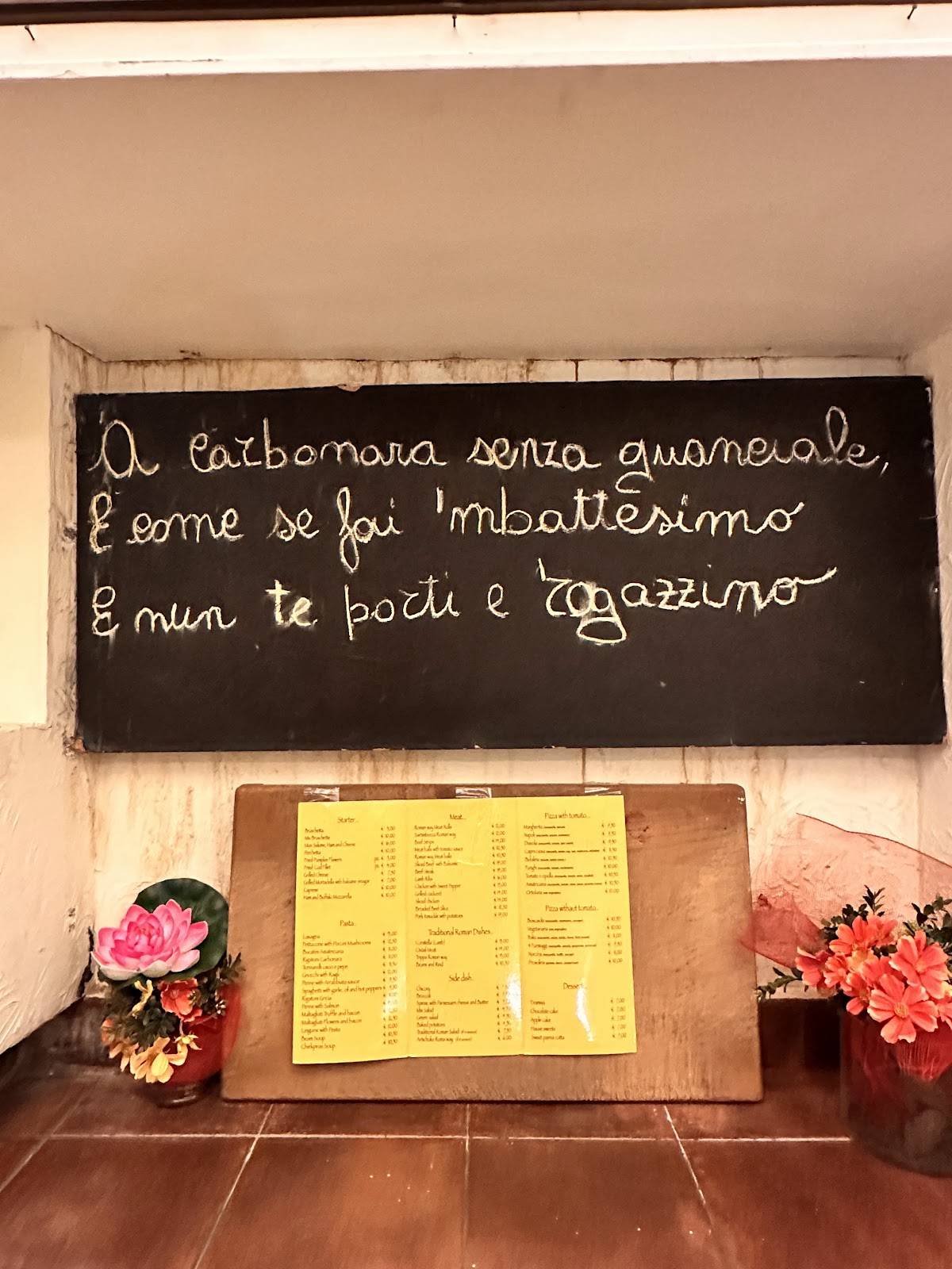 Menu di La Fraschetta Romanesca 