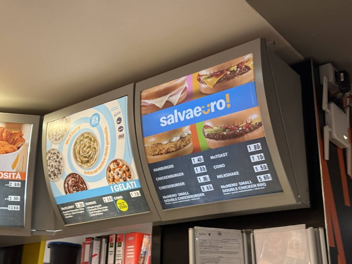 Menu di McDonald's Roma Trionfale 