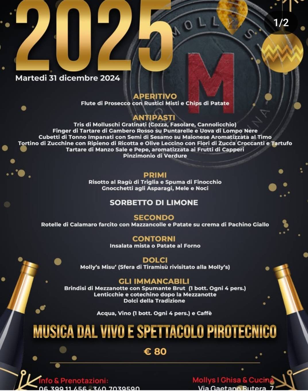 Menu di Ristorante Molly's 