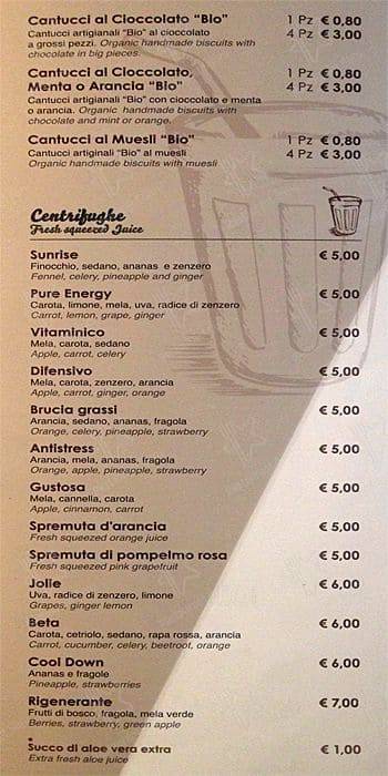 Menu de Panini De Santis